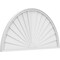 Ekena Millwork Half Round Sunburst Architectural Grade PVC Pediment, 54"W x 27"H x 2"P PEDPS054X270HRO01 - alternate 1